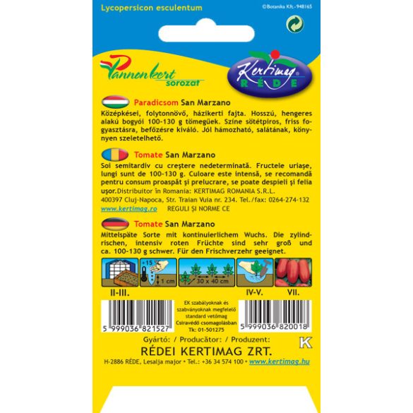 Paradicsom  San Marzano ( magas ) 0,5 g