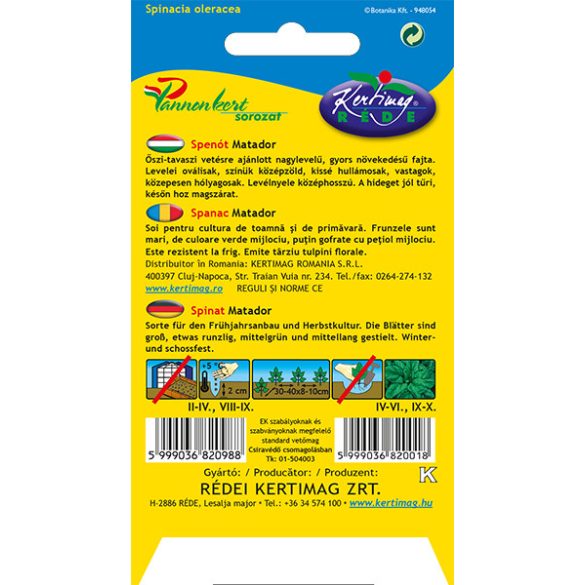 Spenót Matador 3 g