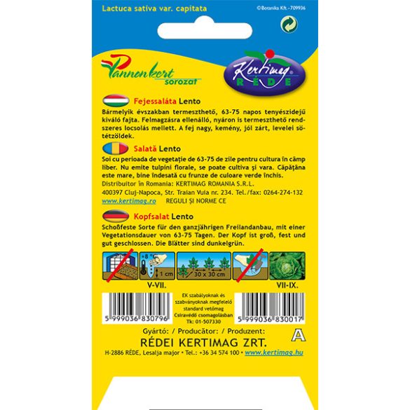 Fejessaláta Lentó 2 g