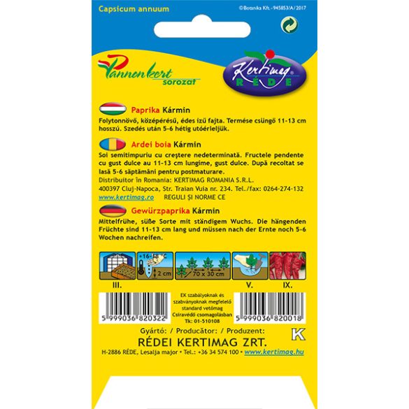 Fűszerpapr Kárminvörös  0,5 g