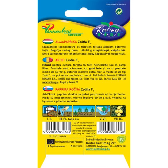 Almapaprika Zsófia F1 20 szem
