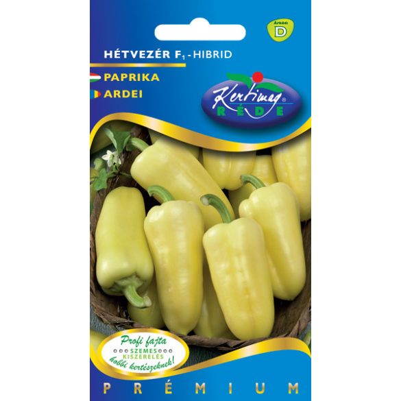 Paprika Hétvezér F1 fehér, édes 20 szem
