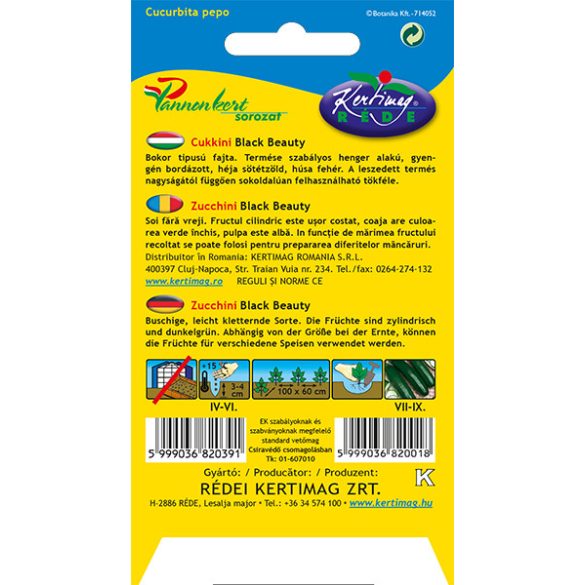 Cukkini Black beauty 4 g