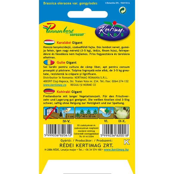 Karalábé Gigant  2 g