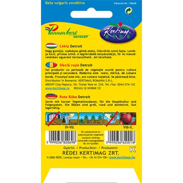 Cékla Detroit  2,5 g