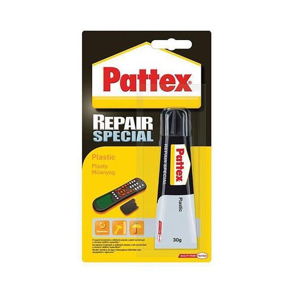 Ragasztó Pattex® ragasztó javító speciális, műanyag 30 g