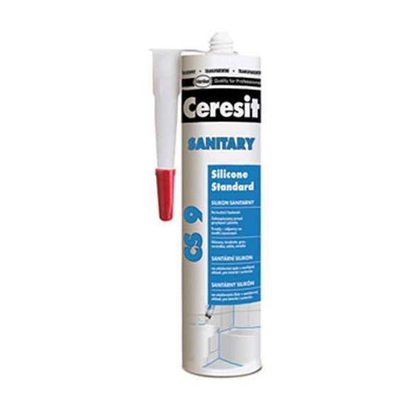 CERESIT szilikon CS9, 280 ml, Sanitary Standard, fehér