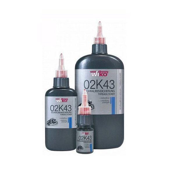 Wiko® 02K43 Ragasztó, 10 ml, közepes szilárdságú, csavarható ragasztó