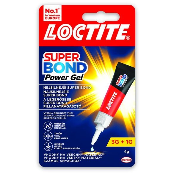 Ragasztó Loctite® Super Bond Power Gel, 4 g