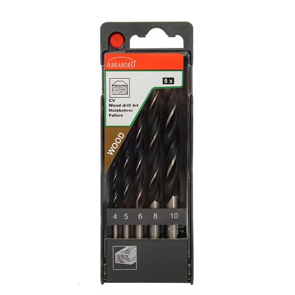 Fafúró készletek műanyag dobozban (D 4,0-10,0 mm)