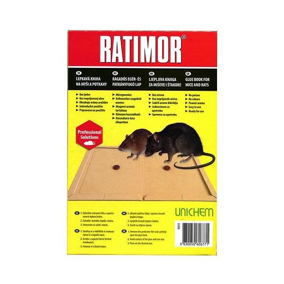 Ratimor® tábla, egérre és patkányra, ragadós