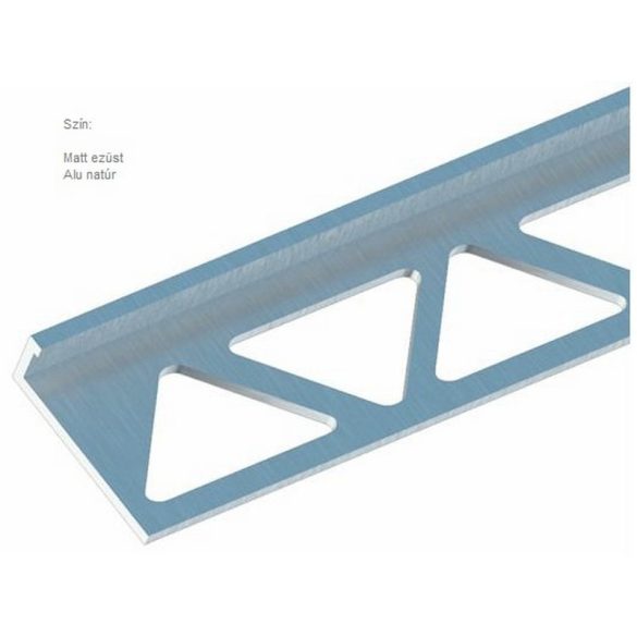 ÉLVÉDŐ FÉM SZÖGLETES   8 MM/2,5M  EZÜST 100016