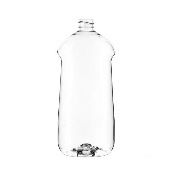 SET-Flakon, 28/410, kozm.nyak, 1000 ml, PET, hengeres ROUNDY+Kupak, 28/410, fehér, garanciazáras