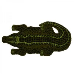 Kókuszrost krokodil formájú lábtörlő 77 x 37 cm RB243