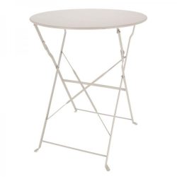 Összecsukható bisztró asztal, bézs színű, 70 cm TR001