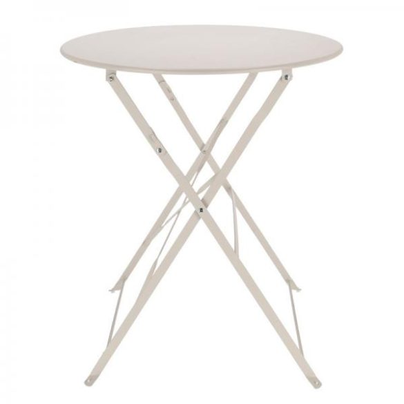 Összecsukható bisztró asztal, bézs színű, 70 cm TR001