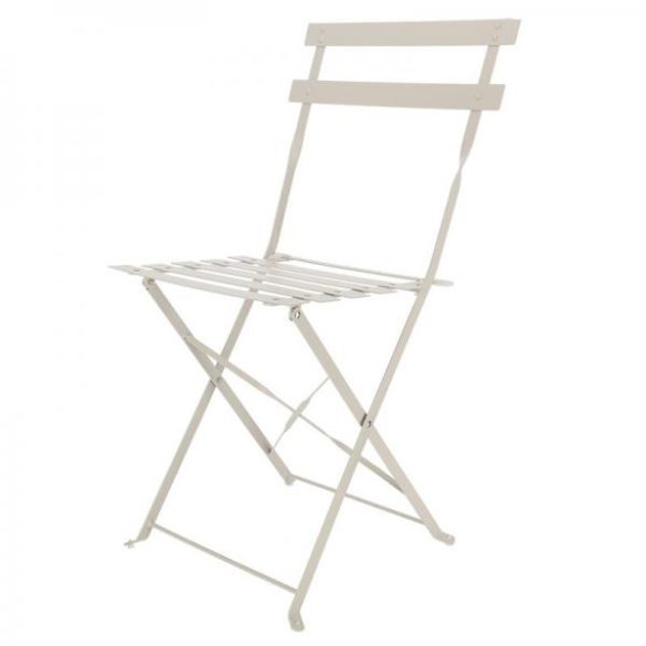 Összecsukható bisztró szék, bézs színű, 44 cm TR002