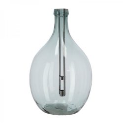   Lámpás újrahasznosított üvegből, kivehető gyertyatartóval, 51 cm WL90