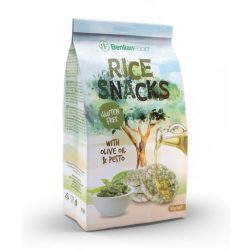   Rice Snacks 50G Mini Rice Olive Oil-Pesto Puffasztott Rizsszelet Gluténmentes