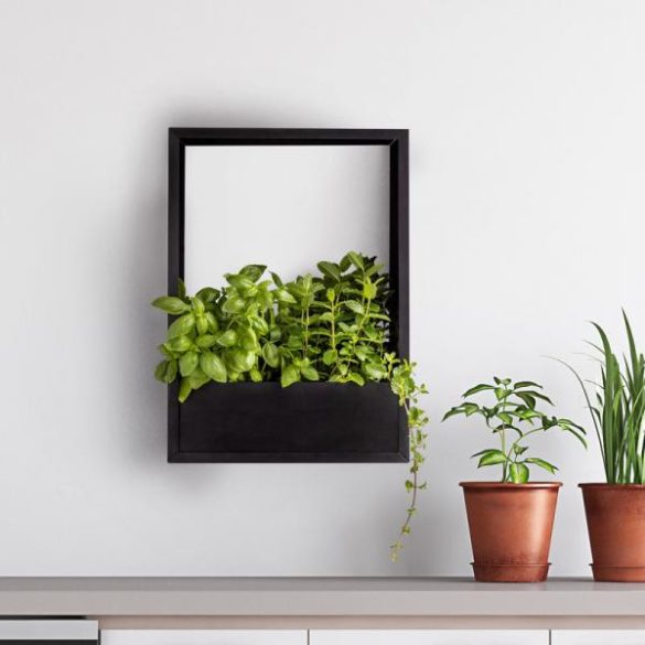 Falra szerelhető fém növénytartó keret, 36 x 50 cm PY171