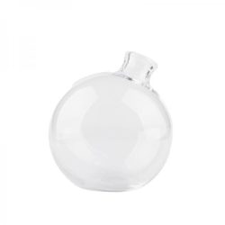   Üveg gömb váza, dekorációs kiegészítő, 1 literes, átlátszó GY012