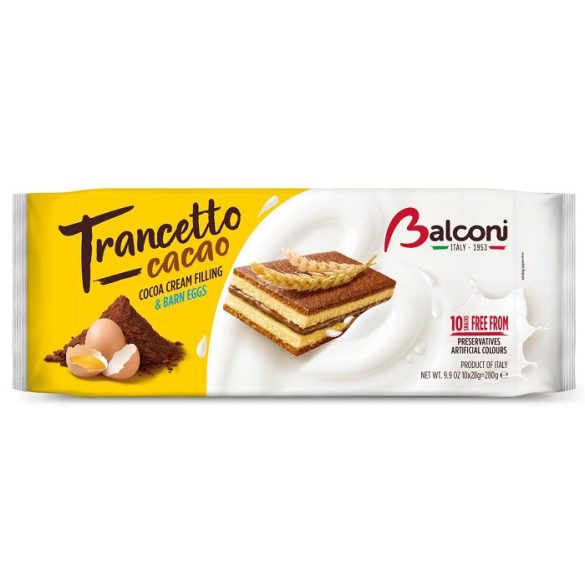 Balconi Trancetto 280G Cacao 10x28G (az ár 1db-ra vonatkozik)