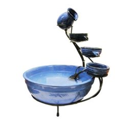 Acqua Arte szett Ceramic fountain  kék