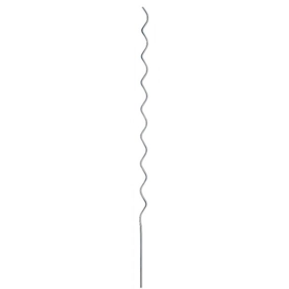 Spirál alakú paradicsomkaró - ezüst, 180cm