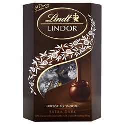   Lindt Lindor 200G Extra Dark 60% Barna (Csokoládé töltelékkel töltött étcsokoládé praliné)