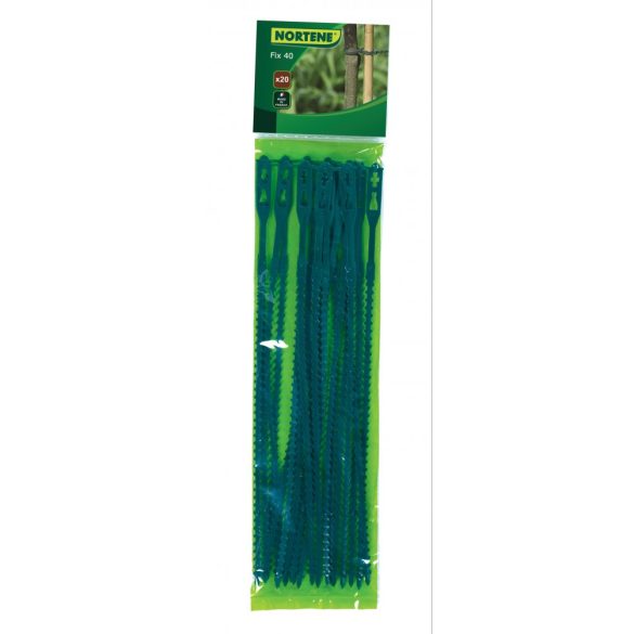 Bontható, műanyag kötöző - zöld, 17cm 40 db