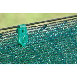   Rögzítőkapocs árnyékoló hálókhoz - UV álló - 20db/csomag, zöld