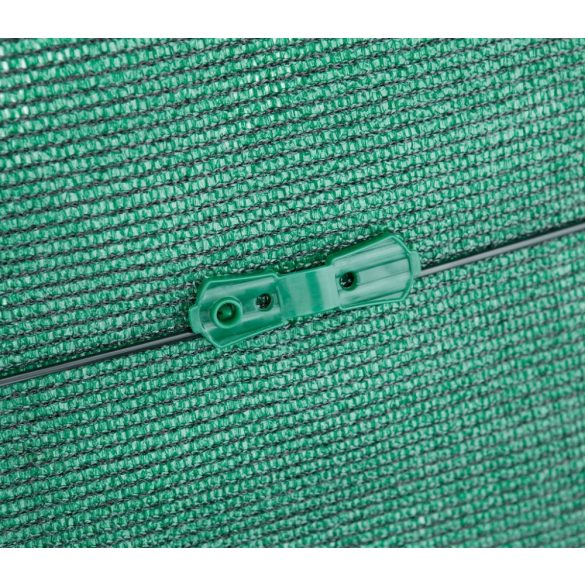 Rögzítőkapocs árnyékoló hálókhoz - UV álló - 20db/csomag, zöld
