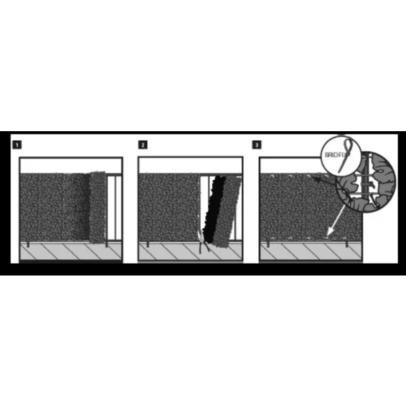 UV álló gyorskötöző árnyékoló hálókhoz 50db/csomag, zöld - 19cm