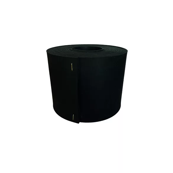 Újrahasznosított gumi ágyásszegély - 0,13 x 5m x 3,8mm, fekete
