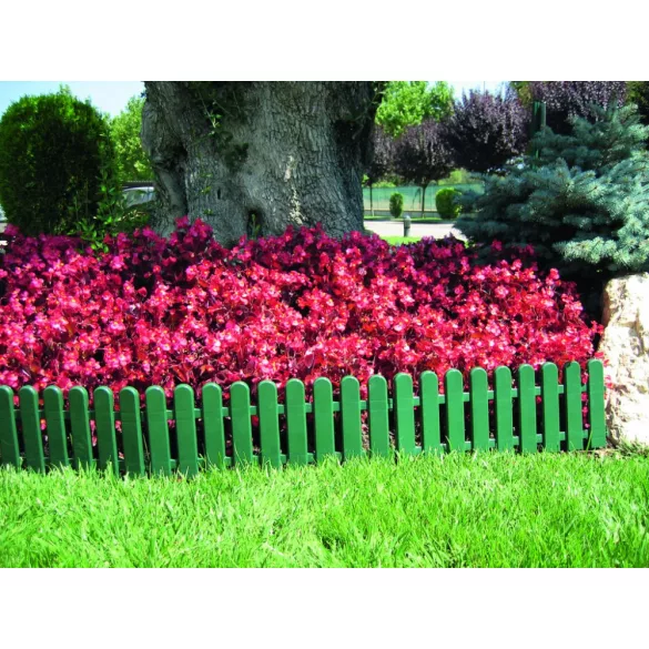 Műanyag szegély 5db/csomag - zöld, 20 x 50cm Kifutó termék!