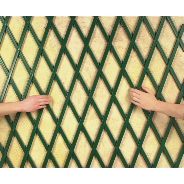 Műanyag apácarács - zöld, 1 x 2m