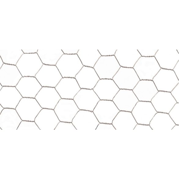 3x csavart galvanizált hatszög drótháló - 0,5 x 10m (0,7mm)