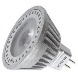 Fényforrás MR16 3xPower LED, meleg fehér, 12V 4W GU5.3