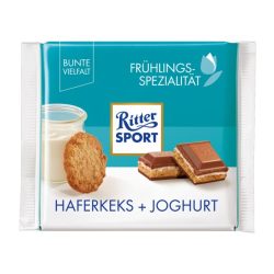   Ritter Sport 100G Haferkeks+Joghurt (Zabkeksz és joghurt ízesítésű tejcsokoládé)