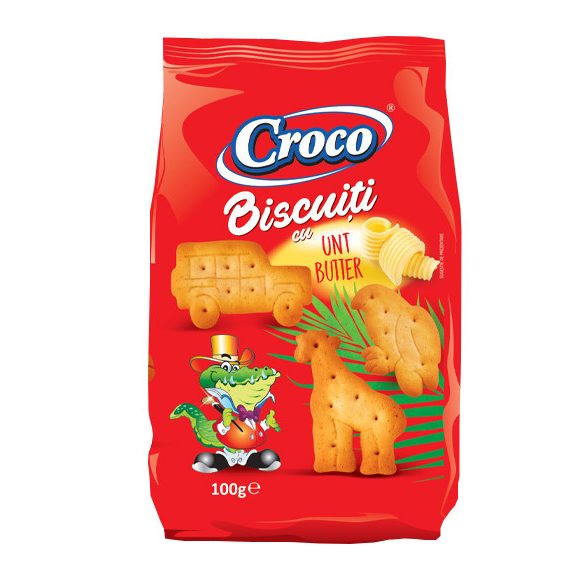 Croco Crackers 100G Mesefigurás Vajas Keksz