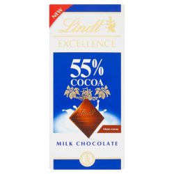 Lindt Excellence 80G Milk 55% Cocoa LNEX1051