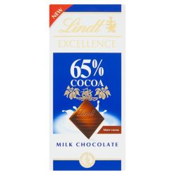 Lindt Excellence 80G Milk 65% Cocoa LNEX1052