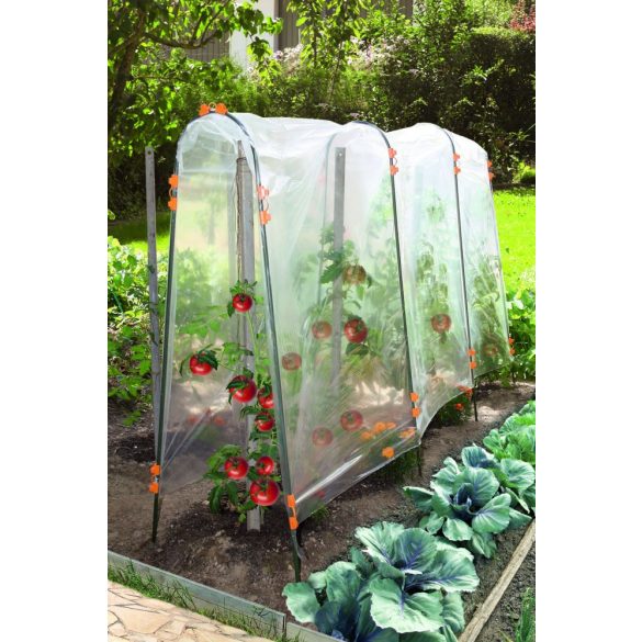 Műanyag rögzítő klipszek 10db/csomag - narancssárga, 13mm