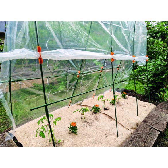 Műanyag rögzítő klipszek 10db/csomag - narancssárga, 13mm