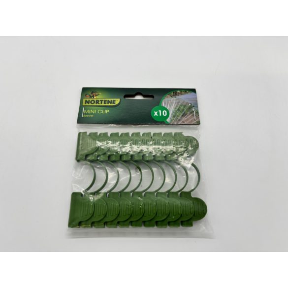 Klipsz fólia rögzítéséhez - 10 db/csomag 6mm - zöld