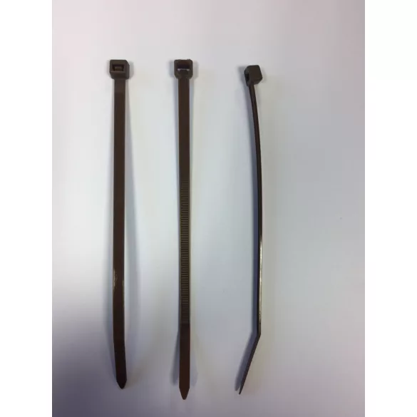UV álló gyorskötöző árnyékoló hálókhoz 50db/csomag, barna - 14cm
