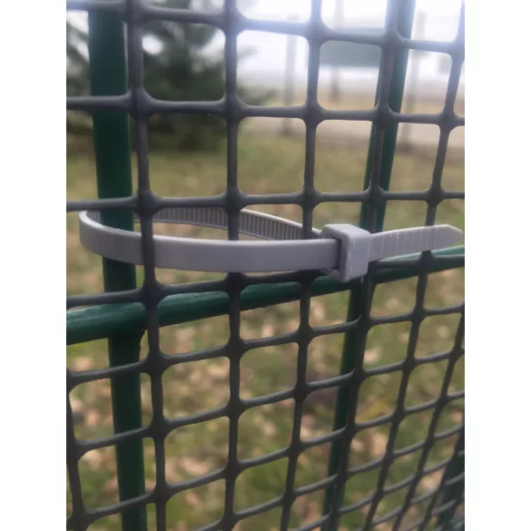 UV álló gyorskötöző árnyékoló hálókhoz 50db/csomag, szürke - 14cm