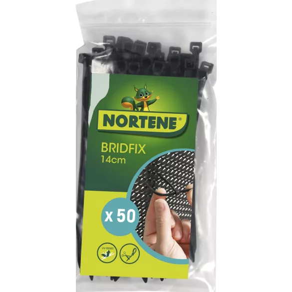 UV álló gyorskötöző árnyékoló hálókhoz 50db/csomag, fekete - 14cm