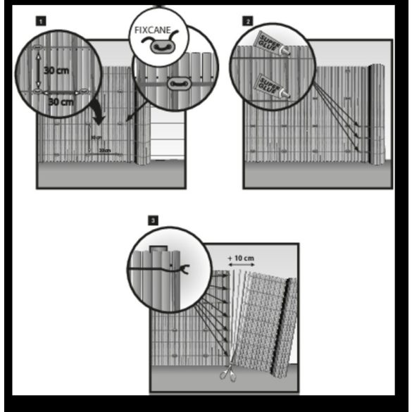 Kötöző - műanyag nádakhoz, árnyékoló hálókhoz - UV álló, barna (26db/csom.)