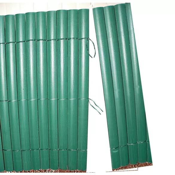 Szintetikus, félovális nádszövet - UV álló - 1m x 3m, zöld